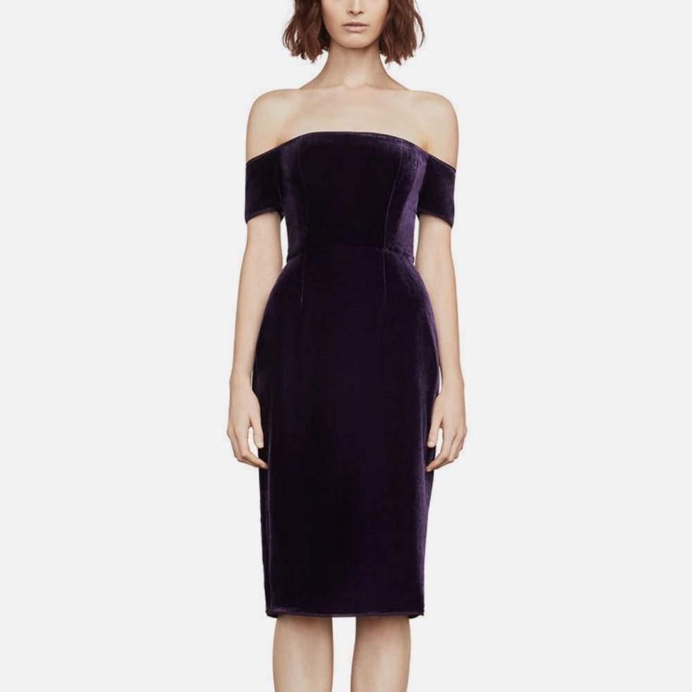 BCBGMaxAzria | Off-Shoulder Velvet Dress